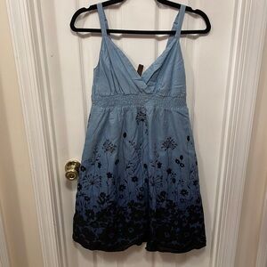Sonoma Navy Blue Flower Sun Dress 👗NWT